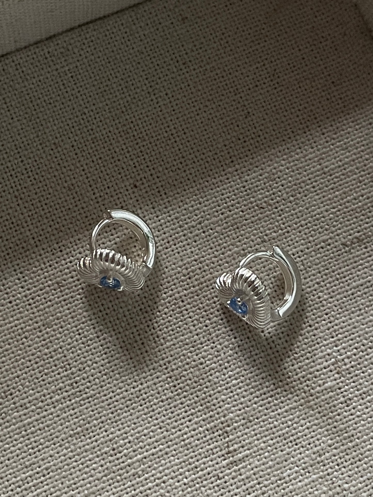 The Blue Ocean Hoop Earrings(Sold Out)