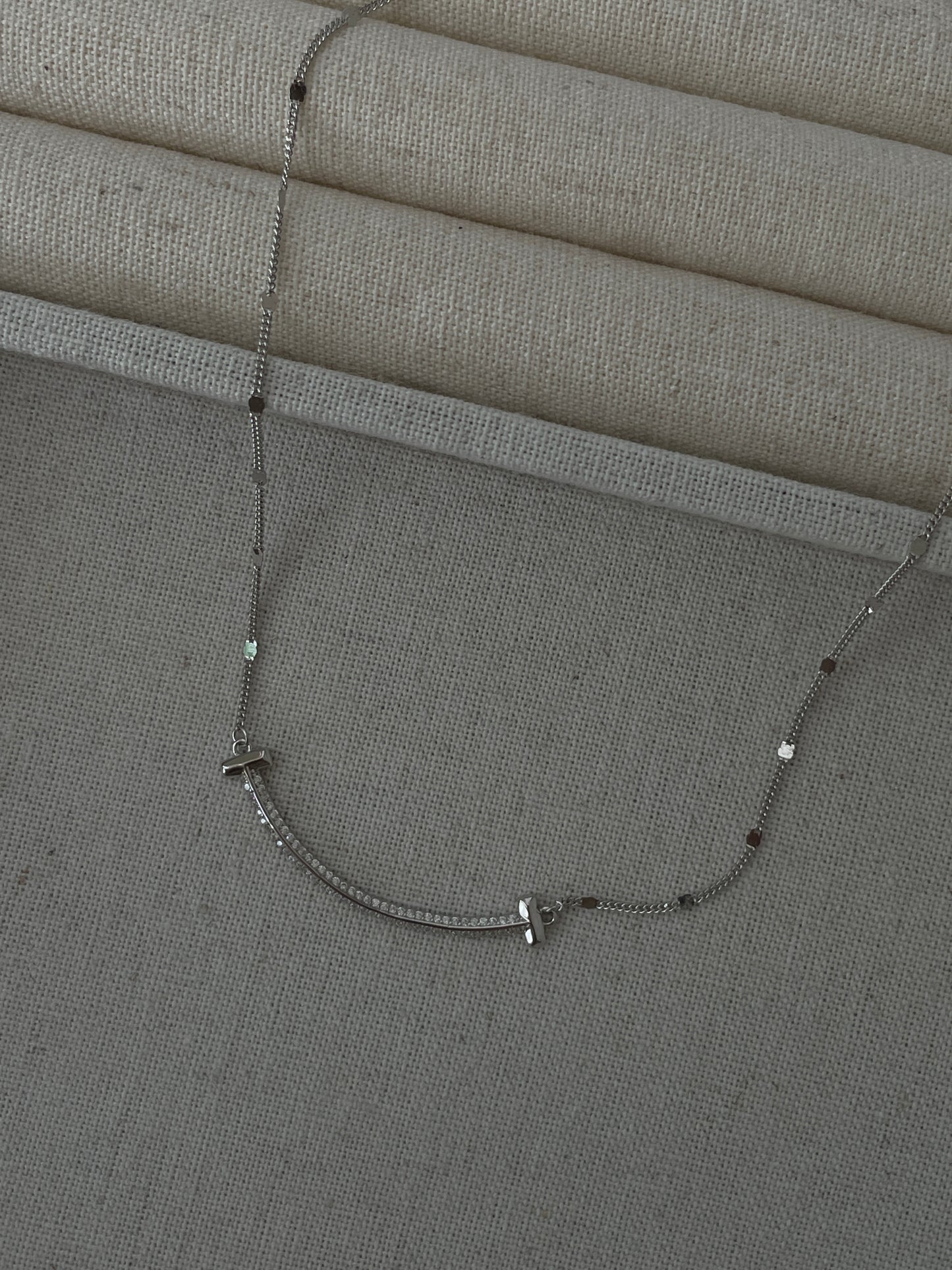 The Silver Smile Necklace