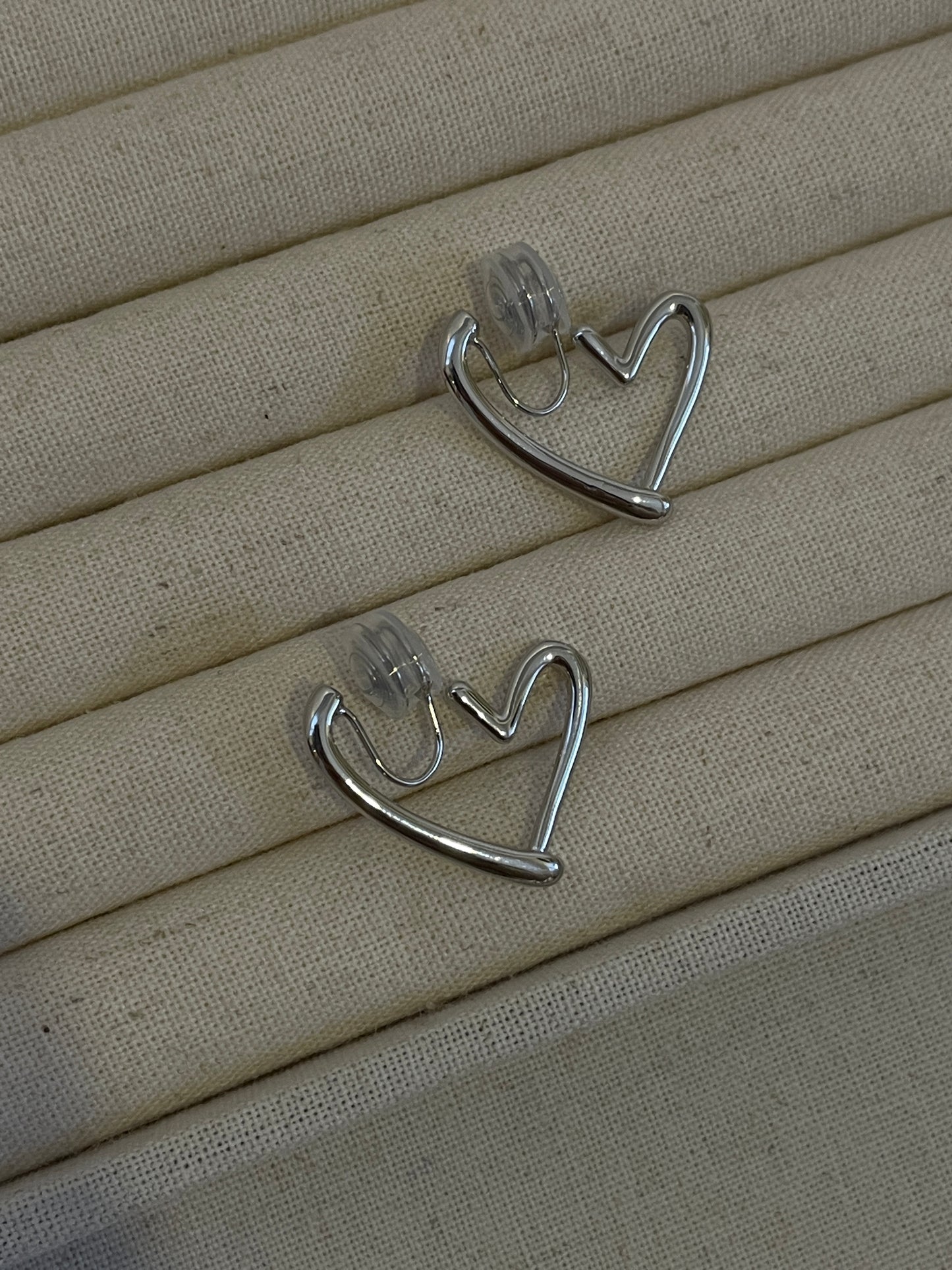 The Burning Heart Ear Clip