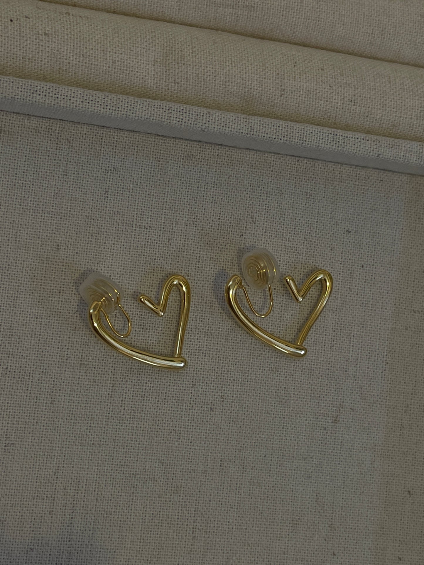 The Burning Heart Ear Clip