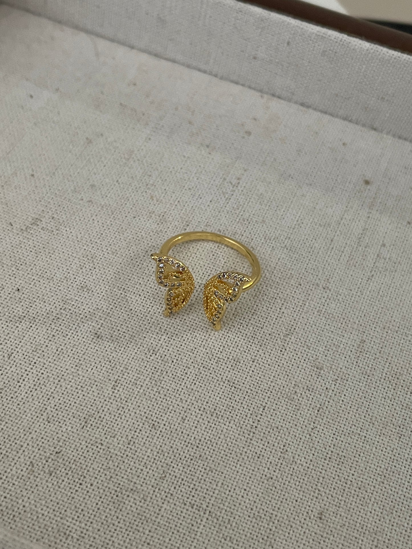 The Golden Butterfly Ring