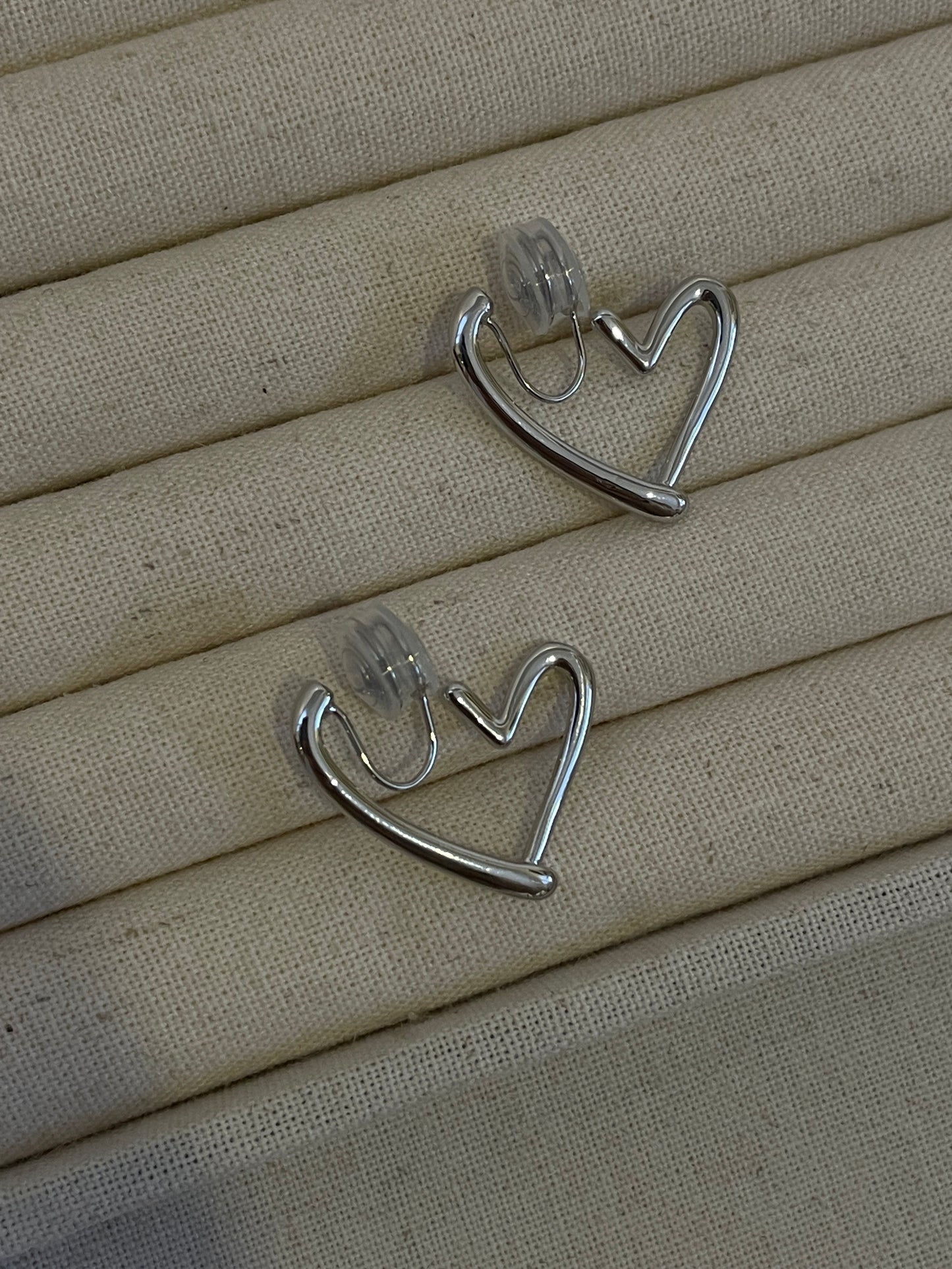 The Burning Heart Ear Clip