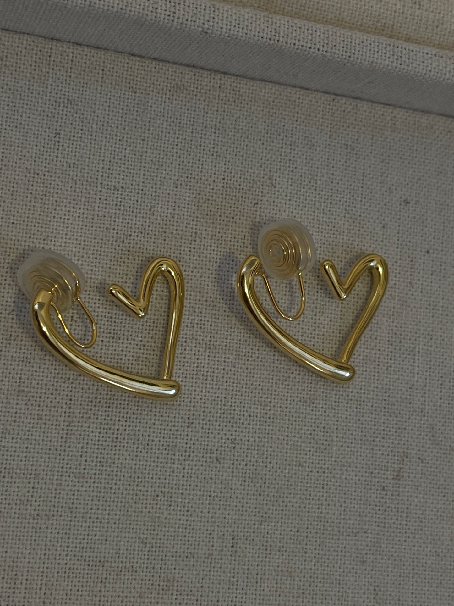 The Burning Heart Ear Clip