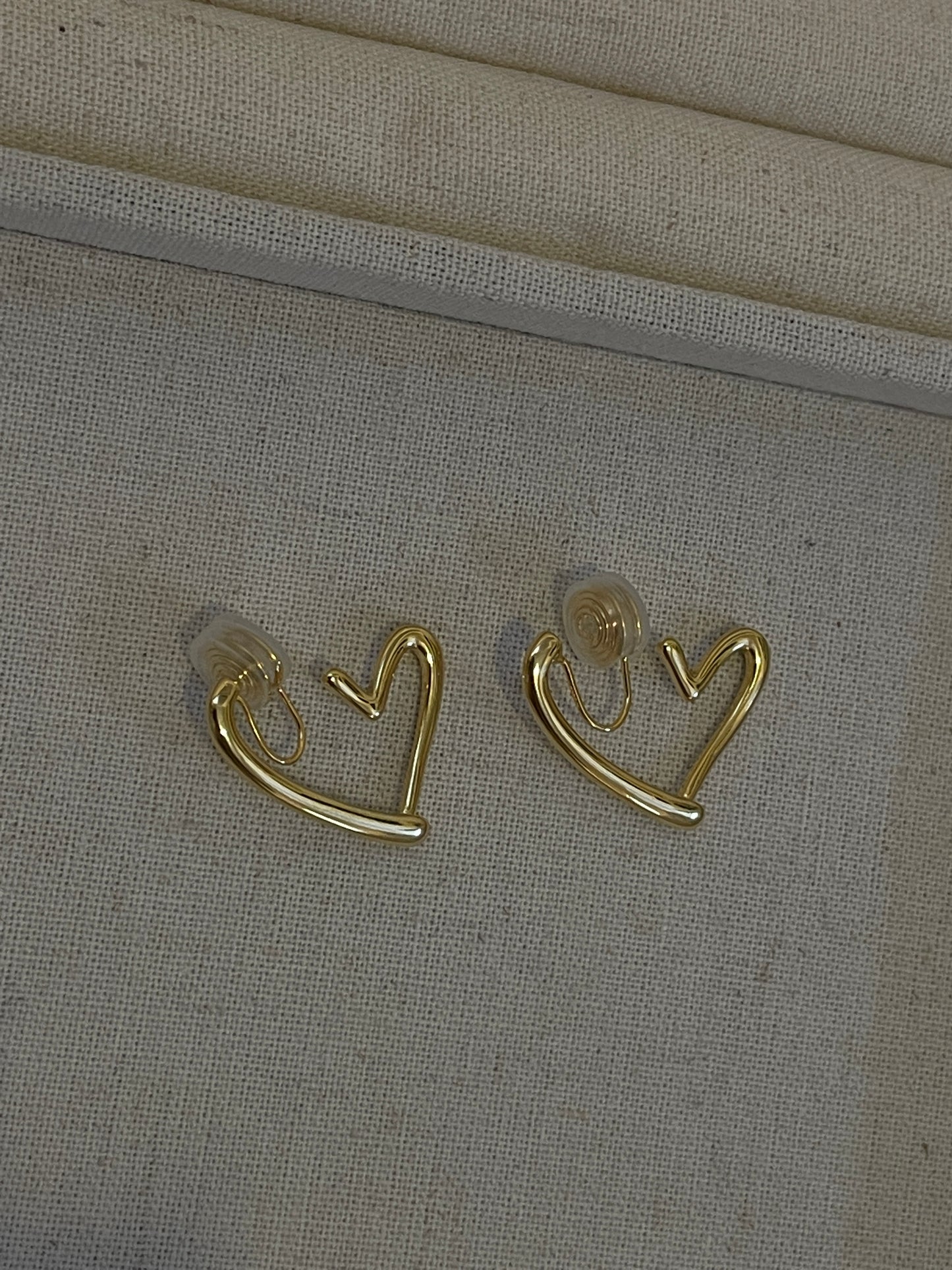 The Burning Heart Ear Clip