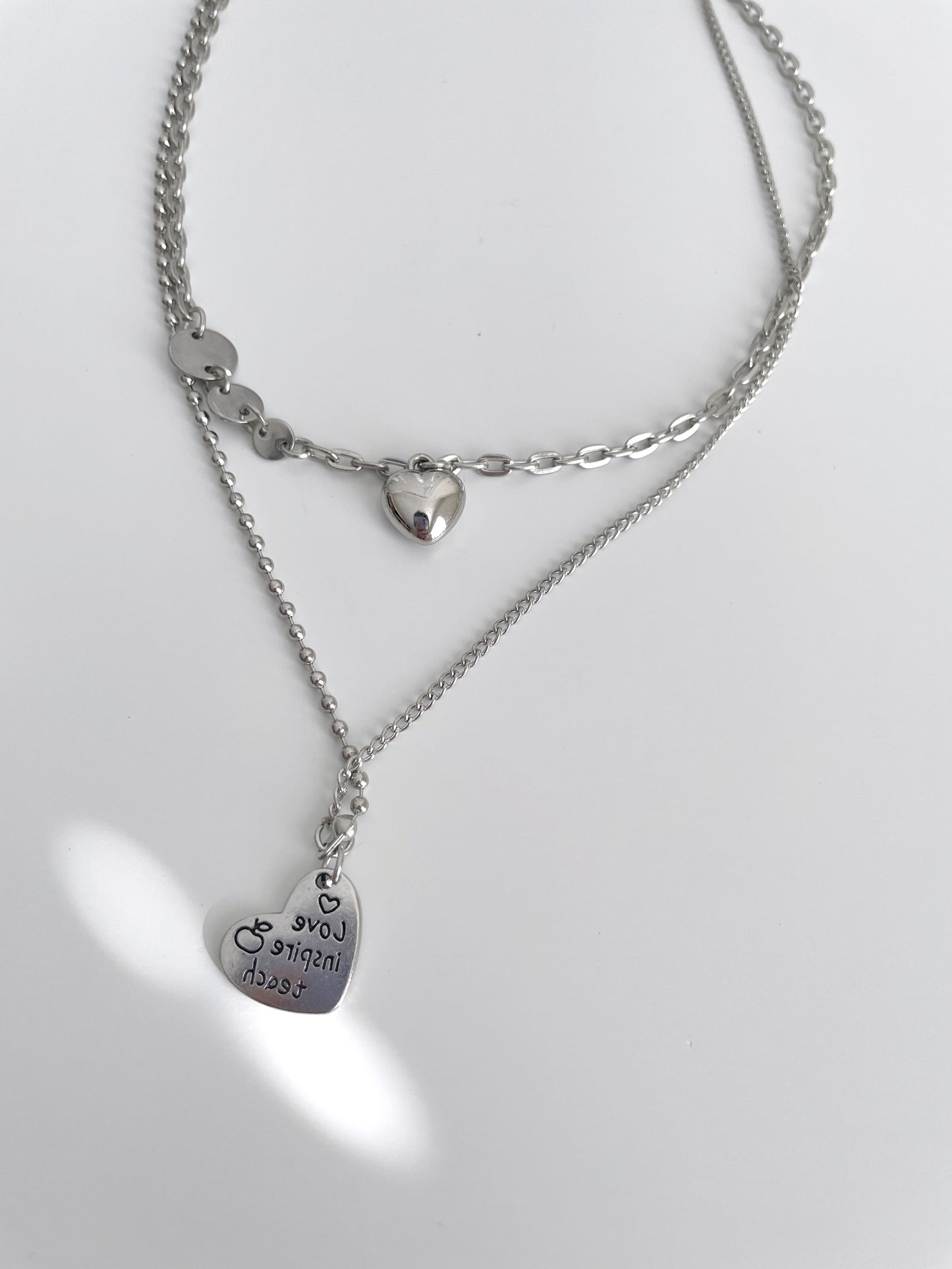 The Love Inspire Teach Necklace Set